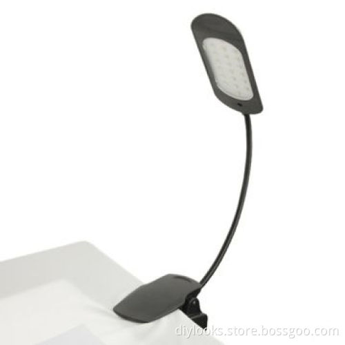 Refurbished 20 LED Touch Switch Energy-saving Clip Table Lamp, USB/Battery Power Supply